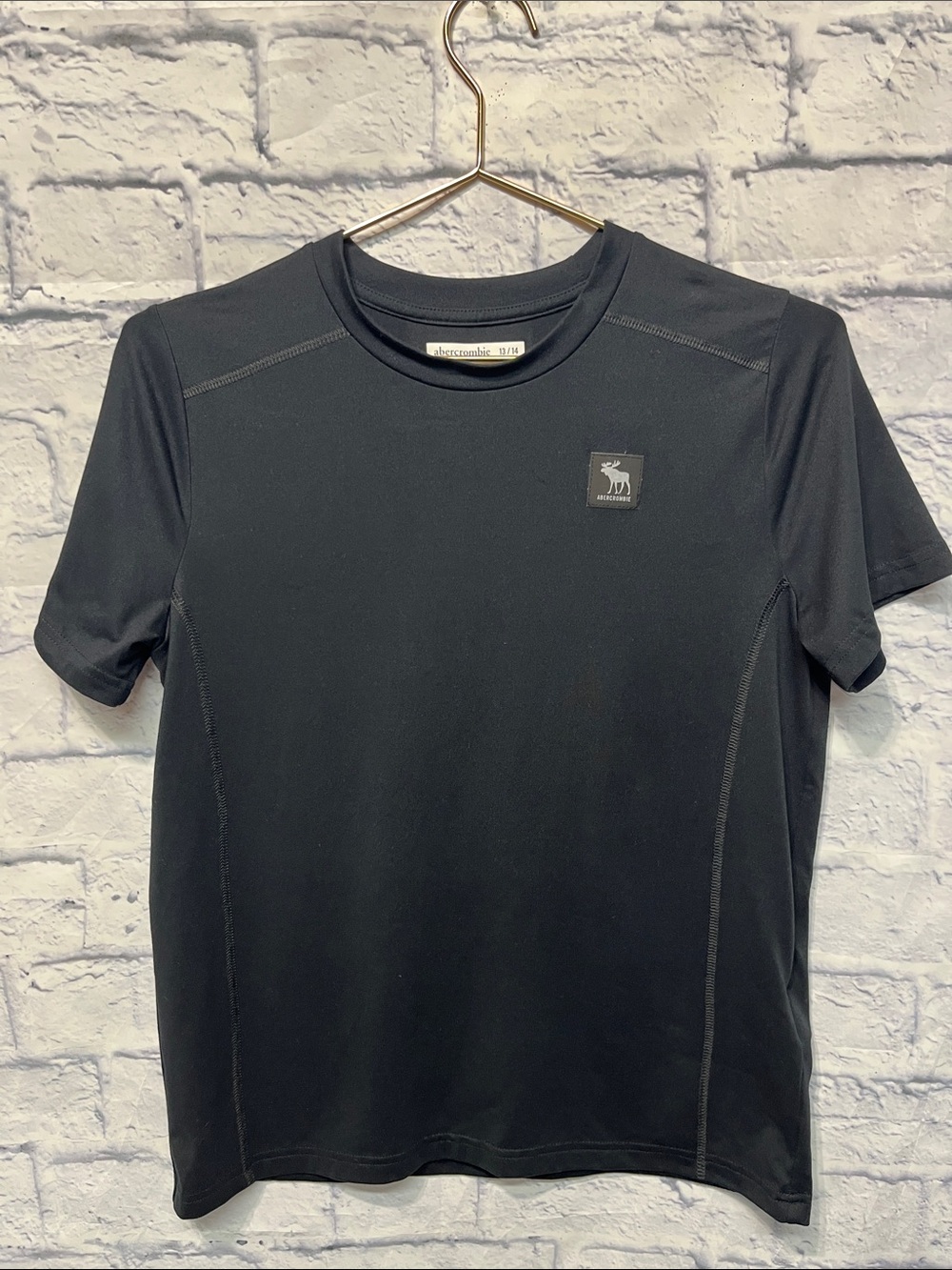 Abercrombie & Fitch Boy’s Black Performance Crew Neck Tee